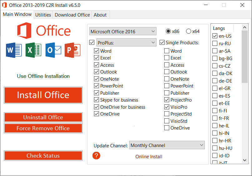 office 365 language pack download